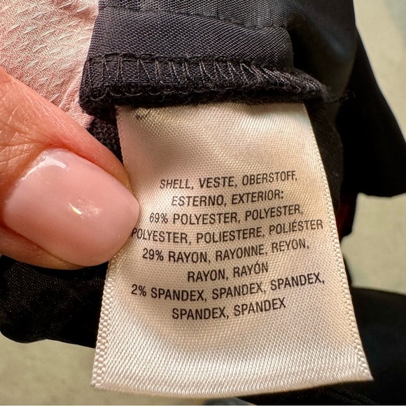 Women’s size 4 Elevenses Black Wide Leg Trouser Tie Belt Anthropologie - Picture 6 of 7